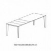 Mesa Cruz Extensible XXL de Bontempi. Muebles modernos italianos. Mesas modernas.