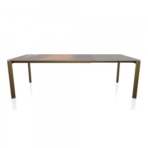 Mesa Dublino Cristal de Bontempi. Mesas extensibles modernas de diseño.