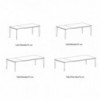 Mesa Echo Extensible Cristal de Bontempi. Muebles modernos de diseño italiano.