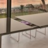 Mesa Echo Extensible Cristal de Bontempi. Muebles modernos de diseño italiano.