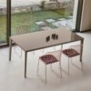 Mesa Echo Extensible Cristal de Bontempi. Muebles modernos de diseño italiano.
