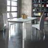 Mesa Genio Extensible Cristal de Bontempi. Mesas extensibles modernas de diseño.