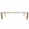 Mesa Genio Extensible Cristal de Bontempi. Mesas extensibles modernas de diseño.