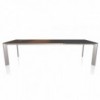 Mesa Genio Extensible Cristal de Bontempi. Mesas extensibles modernas de diseño.