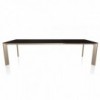 Mesa Genio Extensible Cristal de Bontempi. Mesas extensibles modernas de diseño.