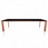 Mesa Genio Extensible Cristal de Bontempi. Mesas extensibles modernas de diseño.