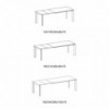 Mesa Genio Extensible Cerámica o Mármol de Bontempi. Mesas modernas de diseño.