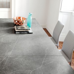 Mesa Genio Extensible Cerámica o Mármol de Bontempi. Mesas modernas de diseño.