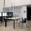 Mesa Genio Extensible Cerámica o Mármol de Bontempi. Mesas modernas de diseño.