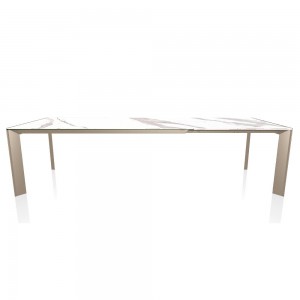 Mesa Genio Extensible Cerámica o Mármol de Bontempi. Mesas modernas de diseño.