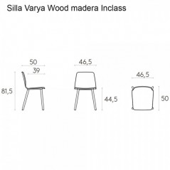 Silla Varya Wood madera Inclass