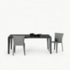 Mesa Senso Extensible Cristal/Madera de Bontempi. Muebles modernos de diseño italianos.