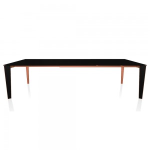 Mesa Senso Extensible Cristal/Madera de Bontempi. Muebles modernos de diseño italianos.
