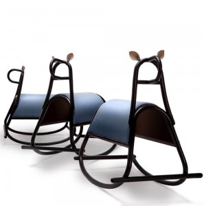 Balancín Furia de diseño GTV Thonet Vienna. Caballito infantil moderno.