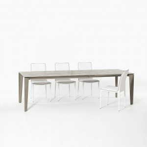 Mesa Senso Extensible Cerámica o Mármol de Bontempi. Mesas de diseño italiano.