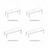 Mesa Tom Extensible de Bontempi. Mesas fijas y extensibles contemporáneas.
