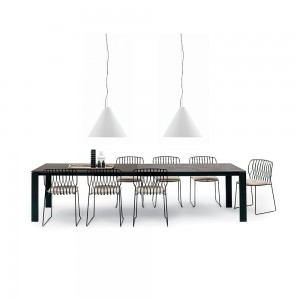 Mesa Tom Extensible de Bontempi. Mesas fijas y extensibles contemporáneas.