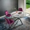 Silla Chantal Acero de Bontempi. Sillas contemporáneas de diseño italiano.