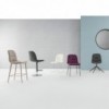Silla Chantal Acero de Bontempi. Sillas contemporáneas de diseño italiano.