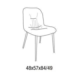 Silla Chantal Acero de Bontempi. Sillas contemporáneas de diseño italiano.