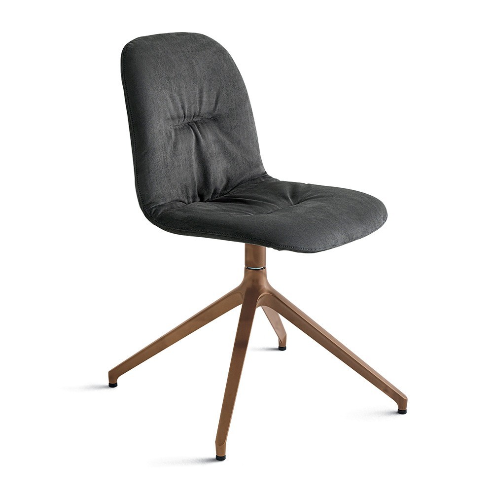 Silla Chantal Giratoria de Bontempi. Sillas contemporáneas de diseño italiano.