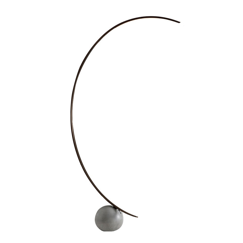 Lámpara de pie Cirlce de Bontempi. Lámparas de pie contemporáneas para salón.