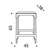 Mingx Taburete de Driade. Mobiliario de diseño de muebles para interiores.