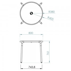 Mesa Toní Bistreau Fatboy. Mesas para exteriores.