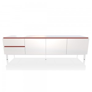 Aparador Cosmopolitan Cristal 244 de Bontempi. Muebles modernos italiano para salón.