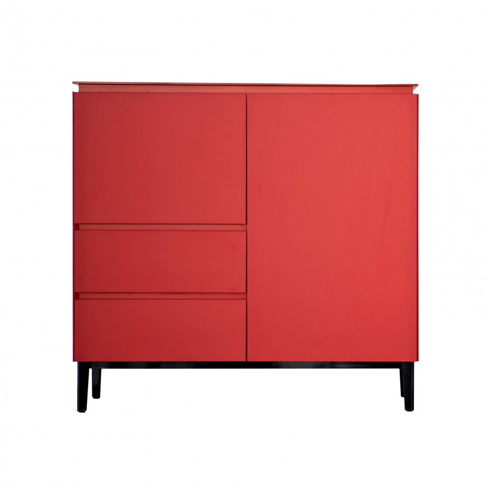 Aparador Cosmopolitan 120 Alto de Bontempi. Muebles para salón de diseño italiano.