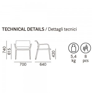 Butaca Ara 316 Pedrali