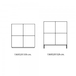 Aparador alto Pica Chapado Bontempi