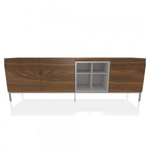 Aparador Pica Chapado Diáfano de Bontempi. Muebles modernos de diseño italiano.