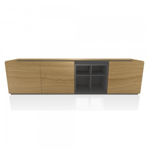 Aparador Pica Chapado Diáfano de Bontempi. Muebles modernos de diseño italiano.