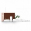 Mesita Enea de Bontempi. Muebles modernos italianos. Mesita de noche de diseño.