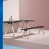 Banco Arki Madera de Pedrali. Bancos de diseño de madera. Bancos modernos.