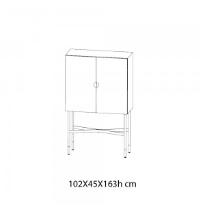Mueble Bar Madison Superior de Bontempi. Muebles modernos de diseño italiano.
