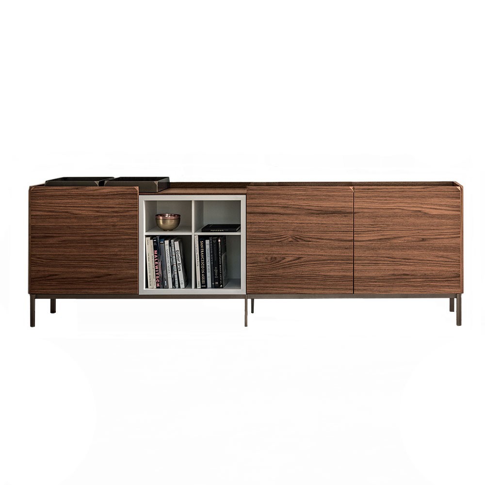 Aparador Pica Chapado Diáfano de Bontempi. Muebles modernos de diseño italiano.