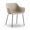 Sillón Babila XL Acero de Pedrali. Sillones de diseño. Sillones modernos de salón.