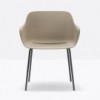 Sillón Babila XL Acero de Pedrali. Sillones de diseño. Sillones modernos de salón.