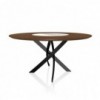 Mesa Barone Ring de Bontempi. Mesa con sobre giratorio de diseño italiano.