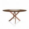 Mesa Barone Ring de Bontempi. Mesa con sobre giratorio de diseño italiano.