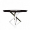 Mesa Barone Ring de Bontempi. Mesa con sobre giratorio de diseño italiano.