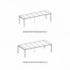Mesa Consola extensible Etico Plus de Bontempi. Muebles modernos italianos.
