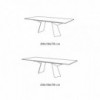 Mesa Fiandre de Bontempi. Mesas modernas para comedor de diseño italiano.