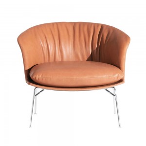 Sillón Moon Cuero Driade. Mueble de diseño moderno ideal para interiores.