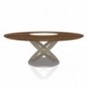 Mesa Fusión Ring de Bontempi. Mesa con sobre giratorio de diseño italiano.