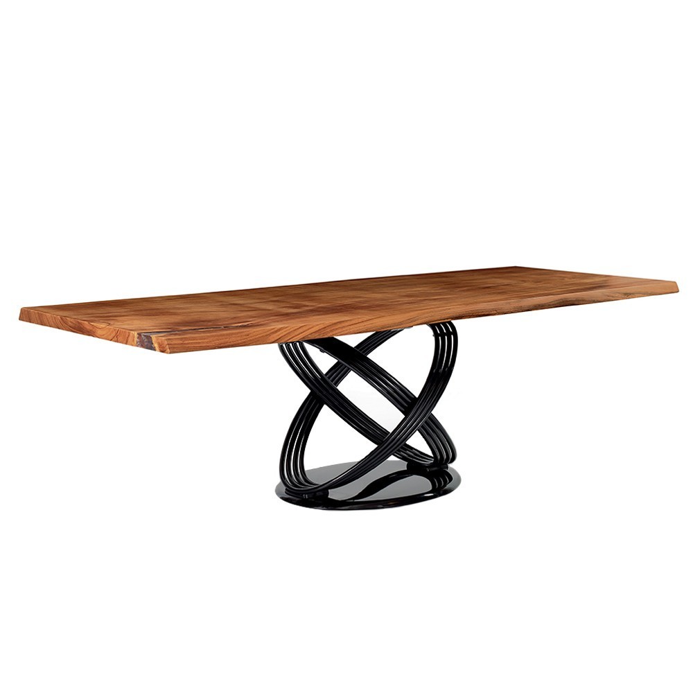 Mesa Fusion Rectangular Madera de Bontempi. Mesas de diseño italiano. Mesa Fusion Rectangular Madera de Bontempi. Mesas de diseño italiano.