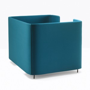 Cabina de oficina acústica Buddyhub de Pedrali. Muebles de diseño moderno.