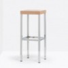 Taburete Cube Madera de Pedrali. Taburetes de diseño. Taburetes de salón.